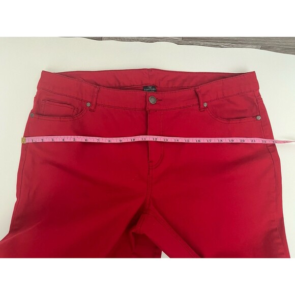 Faded Glory Women’s jeans Red Plus 22W Mid Rise 5 Pockets Stretch Denim - Picture 4 of 9